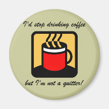 Funny coffee fridge magnets