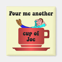 Funny coffee lover fridge magnet
