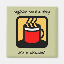Funny coffee refrigerator magnets