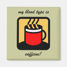 Funny coffee refrigerator magnets
