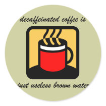 Funny coffee stickers