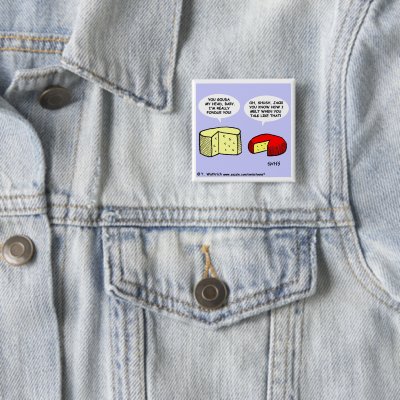 Funny Collectible Cartoon Cheese Lovers Pins by Swisstoons