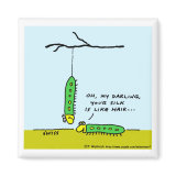 Funny Collectible Gardening Cartoon magnet