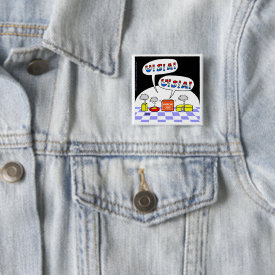 Funny Collectible Patriotic Laftovers USA Cartoon button