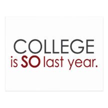 Funny College Grad Postcard