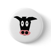 funny comic cow head buttons by Tomaniac funny comic cow head buttons