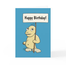 Funny Cookie Monster Customizable Birthday cards