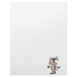 funny cool cow wearing shades cartoon character custom letterhead