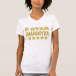 Funny Cool Gifts : Five Star Daughter Tshirts