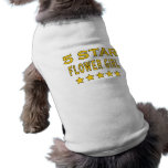 Funny Cool Gifts : Five Star Flower Girl Dog Tee