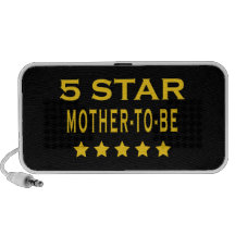 Funny Cool Gifts : Five Star Mother to Be Notebook Speakers
