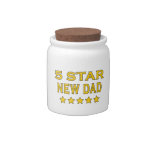 Funny Cool Gifts : Five Star New Dad Candy Dishes