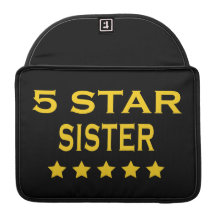 Funny Cool Sisters : Five Star Sister Sleeve For MacBook Pro
