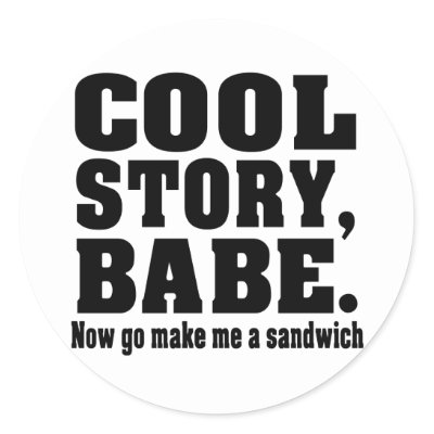 Cool Funny Stickers on Funny Cool Story Babe Gift  An Easy To Customize And Personalize Gift