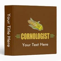 Funny Corn 3 Ring Binder