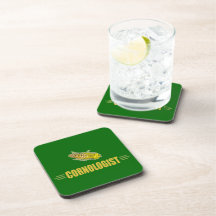 Funny Corn Beverage Coasters
