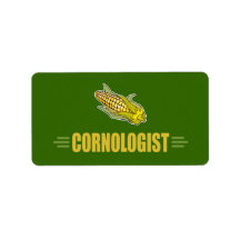 Funny Corn Personalized Address Label
