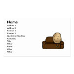 Funny couch potato business card