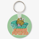Funny Couch Potato keychains