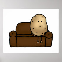 Funny couch potato posters