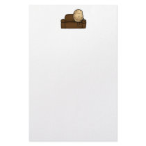 Funny couch potato stationery design
