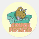 Funny Couch Potato stickers