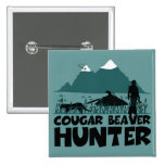Funny cougar pinback button