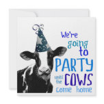 Funny Cow Bachelor or Bachelorette Party Personalized Invite