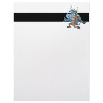 funny cow bull tango cartoon letterhead template