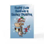 Funny Cow Christmas Card