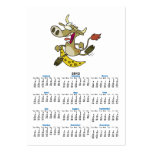 funny cow jumping over moon cartoon business card templates