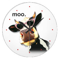 Funny Cow - Moo Wall Clocks