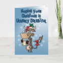 Funny Cow Udderly Delightful Christmas Card card
