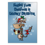Funny Cow Udderly Delightful Christmas Card