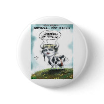 Funny Cows Bovinna Mooterial Girl Offbeat Gifts buttons