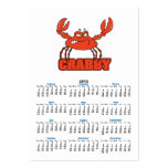 funny crabby red crab business card templates