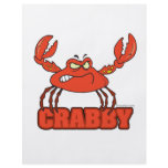 funny crabby red crab with an attitude flyers