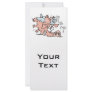 funny crash landing flying pig cartoon customized rack card