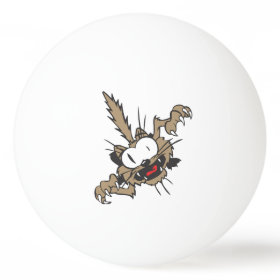 Funny Crazy Cat Ping Pong Ball