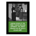 Funny credit crunch Santa cards