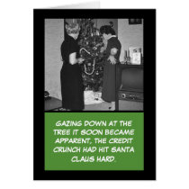 Funny credit crunch Santa cards by Cardsharkkid Funny credit crunch Santa cards