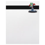 funny creepy vampire catoon character letterhead design