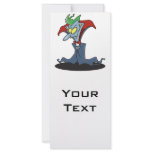 funny creepy vampire catoon character rack card template