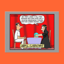 Funny Cricket Postcard - Useful Clairvoyant postcards