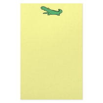 Funny crocodile stationery design