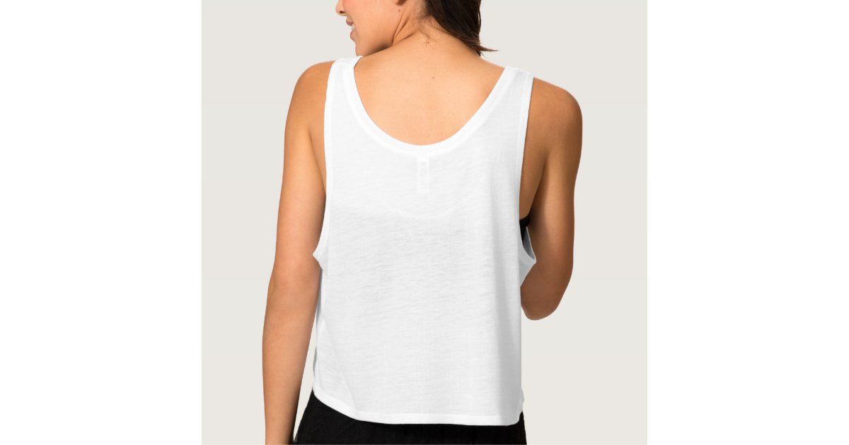 Funny Crop Top Flowy Crop Tank Top Zazzle