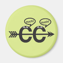 Funny Cross Country Running - Ouch! Fridge Magnets