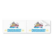 Funny Cruise Ship Bumper Sticker