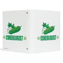Funny Cucumber 3 Ring Binder