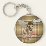 Funny Cupid Missed Keychain